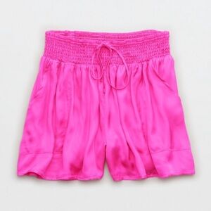AE Pink Silk Shorts